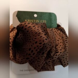 Cheetah Print  Hair Scrunchie By Kristen Ess NWT